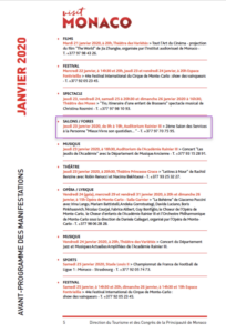 Visit Monaco – Janvier 2020