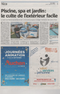 Nice Matin – Septembre 2018
